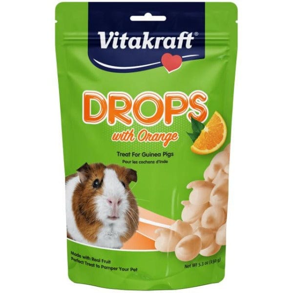 Vitakraft Guinea Pig Orange - Flavored Drops Treats, A Yummy Snack for Your Furry Friend