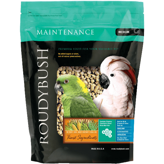 Roudybush Premium Bird Maintenance Food with Various Pellet Sizes