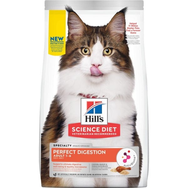 Hill's Science Diet Dry Cat Food for Adult Cats - Perfect Digestion Chicken Recipe
