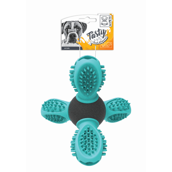 M-PETS Saturn Sturdy Treat-Dispensing Toy for Small/Medium Dogs