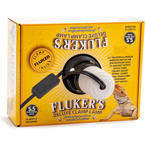 Fluker's Premium Deluxe Adjustable Clamp Lamp for Reptile Enclosures