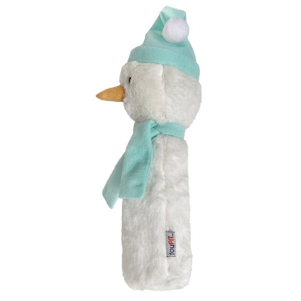 FouFit Festive Holiday Snowman Cuddle Plush Dog Cruncher Toys