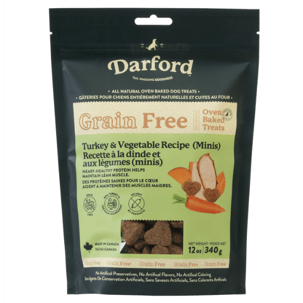 Darford Premium Grain-Free Oven-Baked Miniature Turkey-Shaped Dog Treats