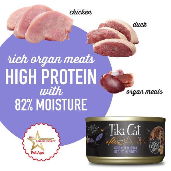 Tiki Cat After Dark Canned Cat Food: Chicken & Duck Recipe