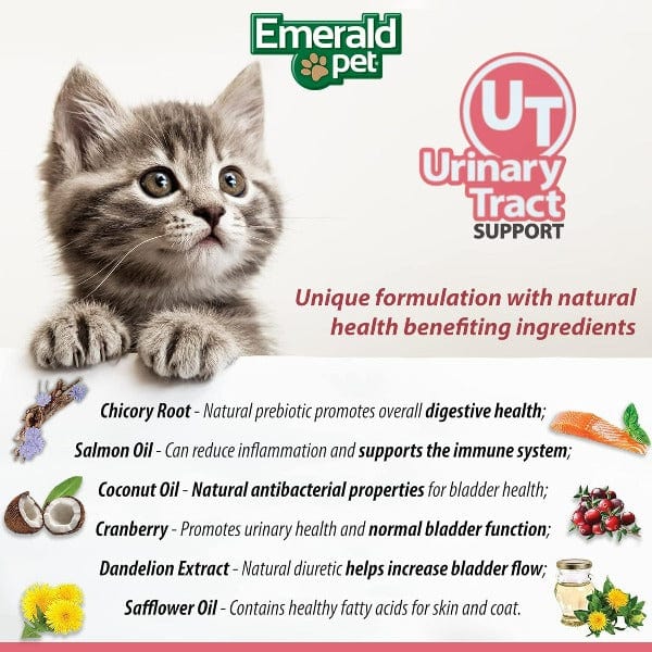 Emerald Pet Premium Feline Health Chews for Urinary Tract Wellness Support