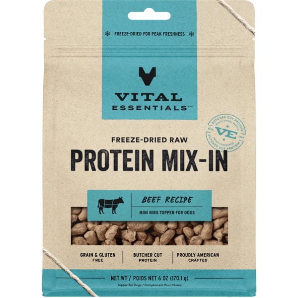 Vital Essentials Freeze - Dried Raw Beef Protein Mix - In Dog Food Topper
