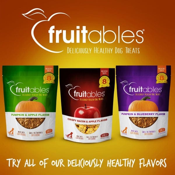 Fruitables Premium Baked Dog Treats with Pumpkin and Banana Flavors