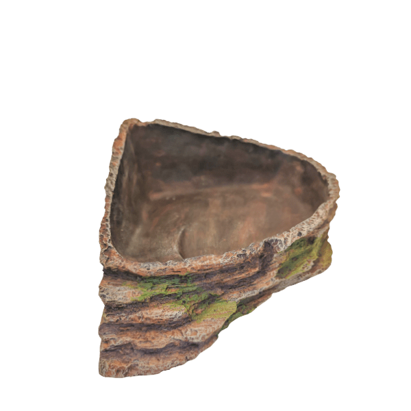 Repti Gear Reptile Habitat Essential Corner Water Dish for Reptiles and Amphibians