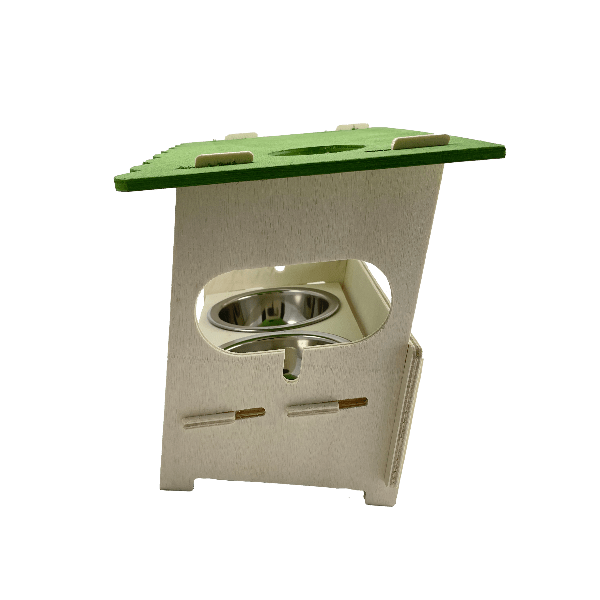Easy - Assemble Moss Hollow Snack Bar for Small Pets like Rabbits and Guinea Pigs