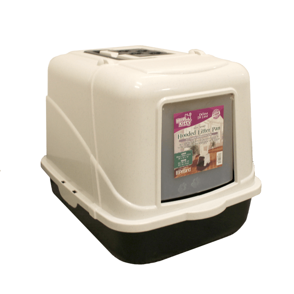 Here Kitty Deluxe Hooded Litter Pan with Easy - Scoop and Odor - Control