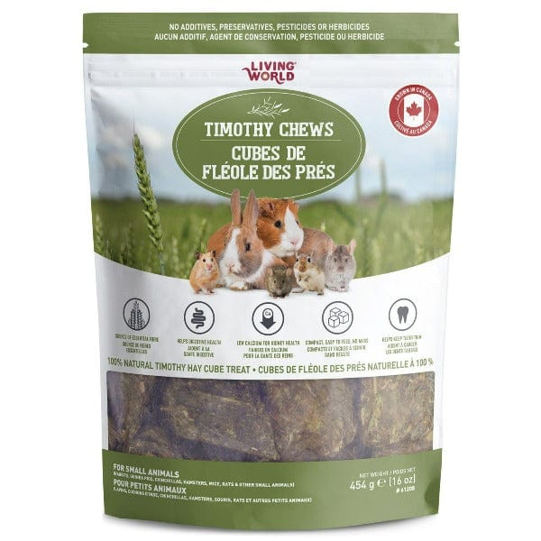 Living World 100% Natural Timothy Chews: Ideal Treats for Small Pets