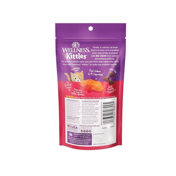 Wellness Kittles Premium Grain - Free Natural Salmon and Cranberries Flavored Cat Treats