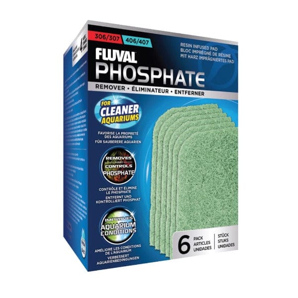 Fluval 306/406 and 307/407 High - Performance Phosphate Remover Pads for Aquarium Filtration