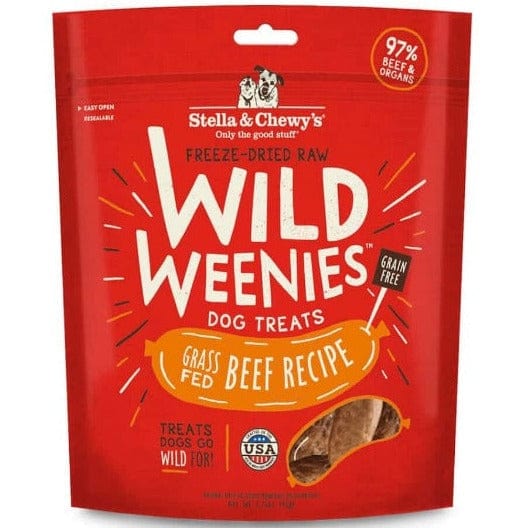 Stella & Chewy's Premium Wild Weenies Beef Recipe Dog Treats - All - Natural and Grain - Free
