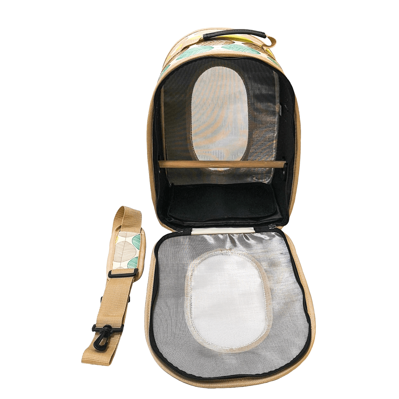 Soft-Sided Durable Bird Travel Carrier with Adjustable Perch for Short Trips