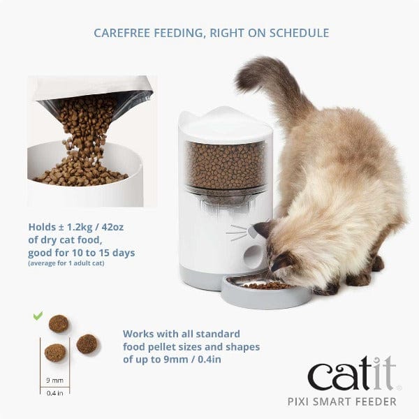 Catit PIXI Intelligent Automatic Cat Feeder for Timely and Portioned Meals