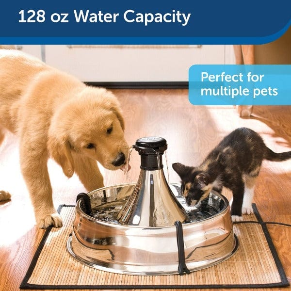 PetSafe Drinkwell 360 Stainless Steel Multi - Pet Drinking Fountain for Cats and Dogs