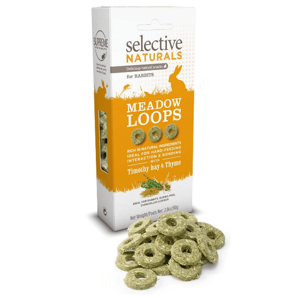Science Selective Naturals Meadow Loops: High - Fibre, Sugar - Free Snacks for Small Furry Pets