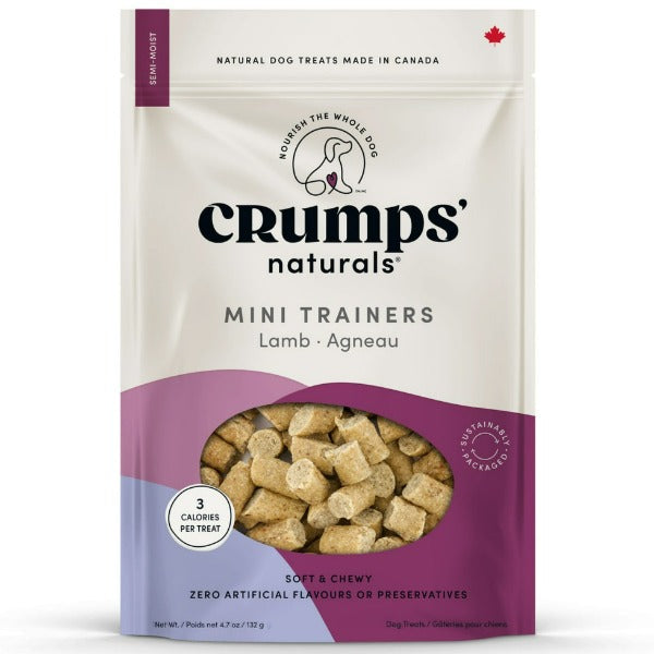 Crumps' Naturals Hypoallergenic Semi - Moist Mini Lamb Treats for Dog Training