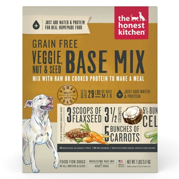 The Honest Kitchen Grain - Free Vegetable, Nut & Seed Dehydrated Base Mix Dog Food for All Adult Dog Breeds (Special Order Product)