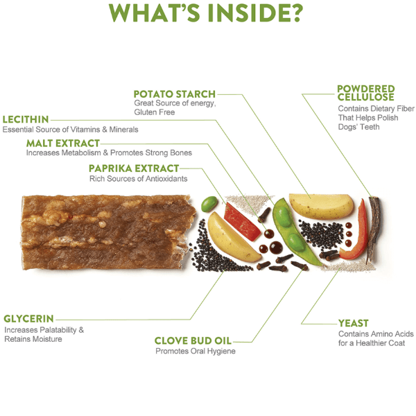 Whimzees Natural Veggie Strip Dental Chew for Medium-Large Dogs