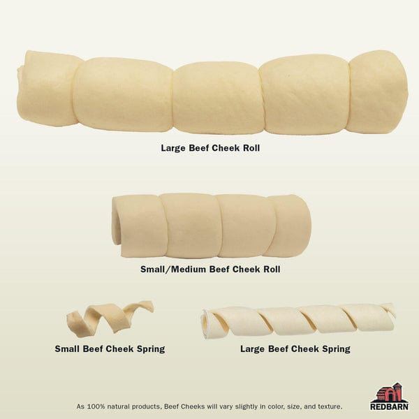 RedBarn All - Natural Lightweight Collagen - Rich Beef Cheek Roll for Dogs