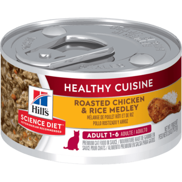 Hill's Science Diet Adult Canned Cat Food - 2.8oz Roasted Chicken & Rice Medley