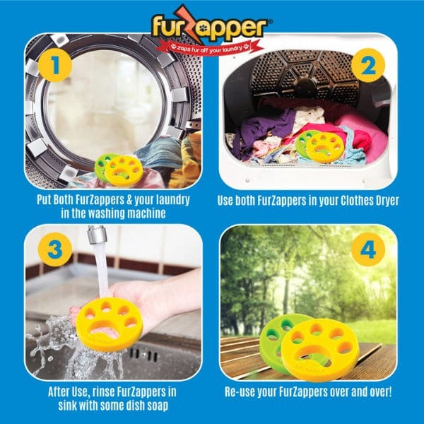 FurZapper Soft & Reusable Pet Hair Remover for Laundry