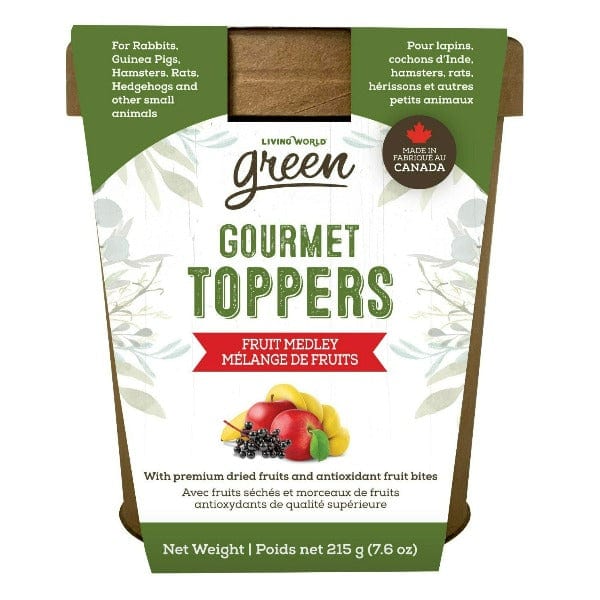Living World Green Gourmet Fruit Medley Toppers for Small Pets