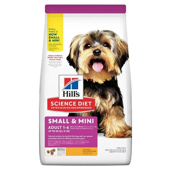 Hill's Science Diet Adult Dry Dog Food with Chicken & Brown Rice for Small & Mini Breeds, 4.5lb Package