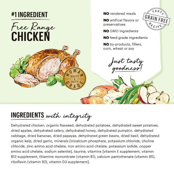 The Honest Kitchen Dehydrated Grain - Free Chicken Recipe Dog Food