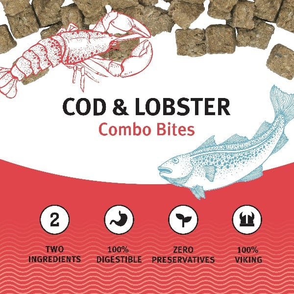 Icelandic Cod and Lobster Combo Bites - Nutritious Dog Treats (Special Order)