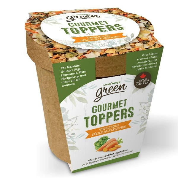 Living World Green Gourmet Small Pet Food Toppers - Vegilicious Delight