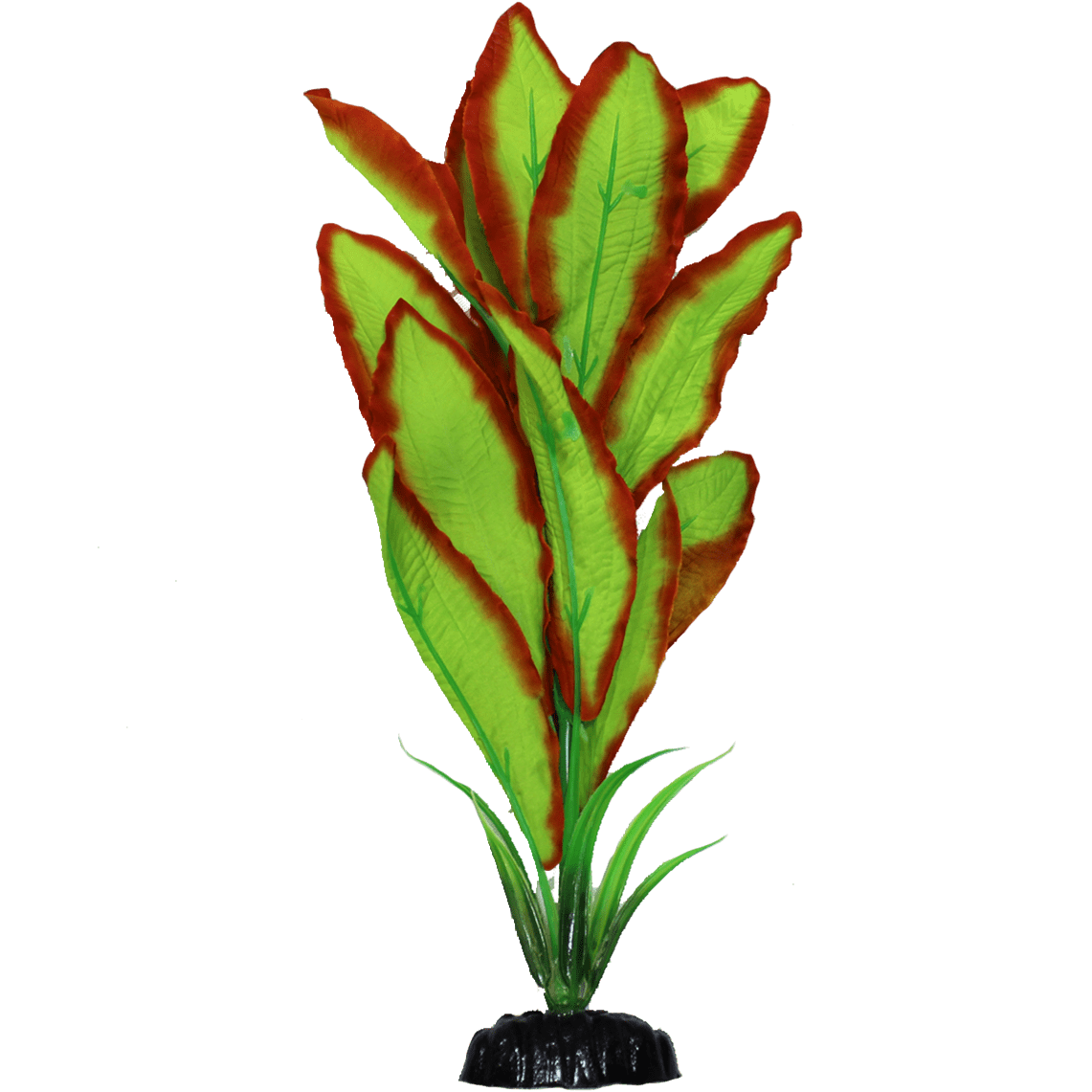 High - Quality Amazon Sword Silk Aquarium Plant Decorations Set of 12 for Fish Tanks