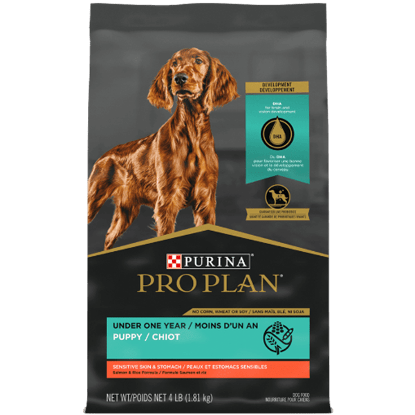 Purina Pro Plan Puppy Salmon & Rice Dry Food for Sensitive Skin and Stomach