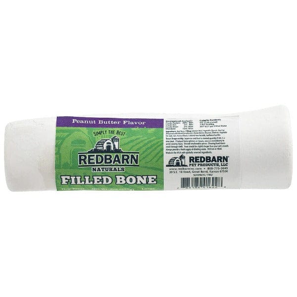 RedBarn All - Natural Dog Treat Filled Bone with Peanut Butter