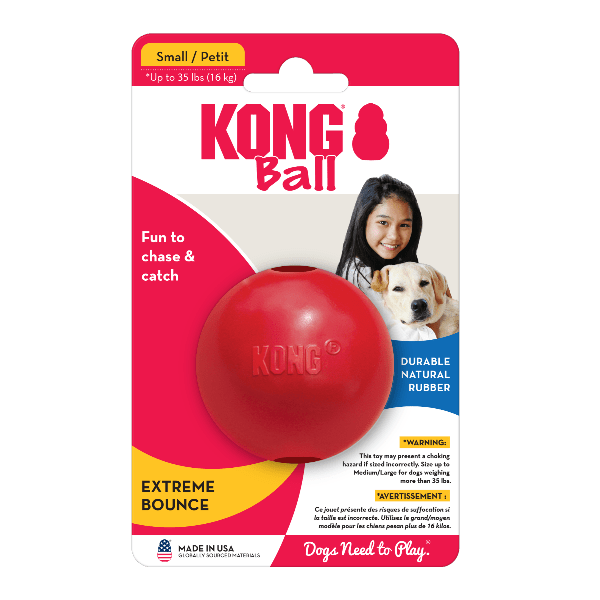 KONG Durable Rubber Ball - Ideal Dog Toy for Fetching Games