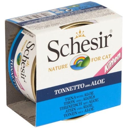 Schesir Premium Kitten Wet Cat Food - Tuna Entree with Aloe in Jelly