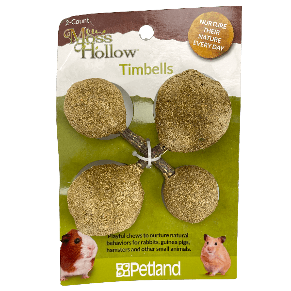 Moss Hollow Pet-Safe Timbells Hay Treat for Multiple Small Animals