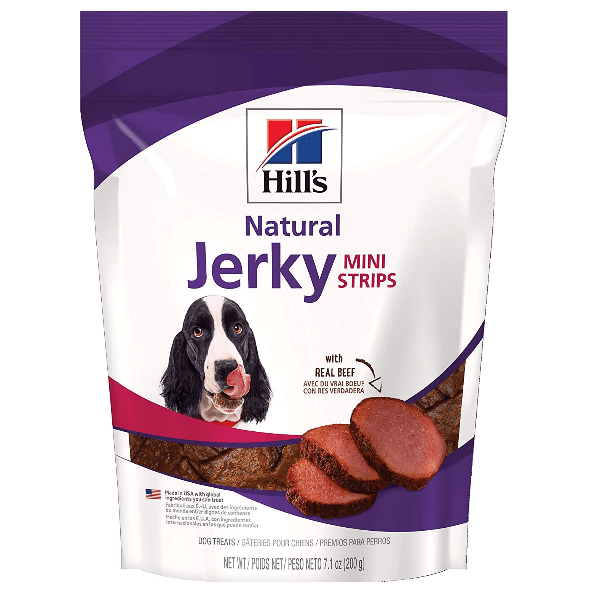 Hill's Science Diet Premium Dog Treats - Mini Jerky Strips Made with Real Beef