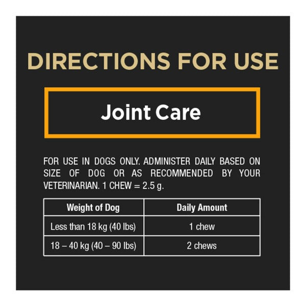 Purina Pro Plan Veterinary Joint Care Soft Chew Supplements for Small and Medium Sized Dogs