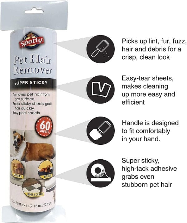 Royal Pet Spotty Super Adhesive Pet Hair Remover Refill Pack for Home Use