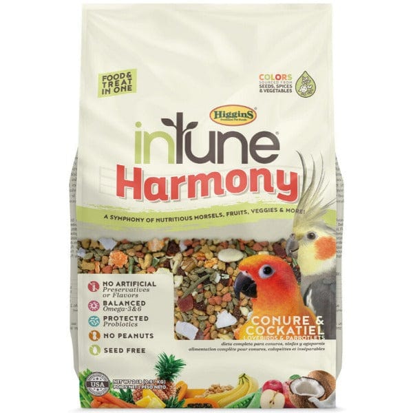 Higgins inTune Harmony Premium Food for Conure and Cockatiel Pet Birds