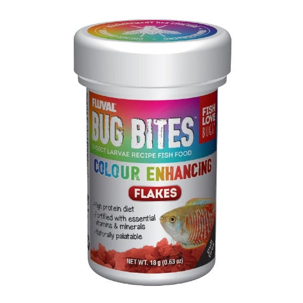 Fluval Colour - Enhancing Bug Bites Flakes for Tropical Fish