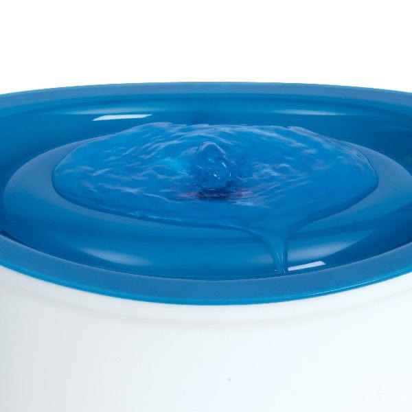 Zeus Cascade Blue-Top Drinking Fountain for Medium to Large Dogs