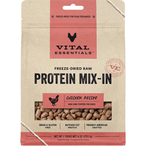 Vital Essentials Freeze-Dried Chicken Protein Mix-In Dog Food Topper