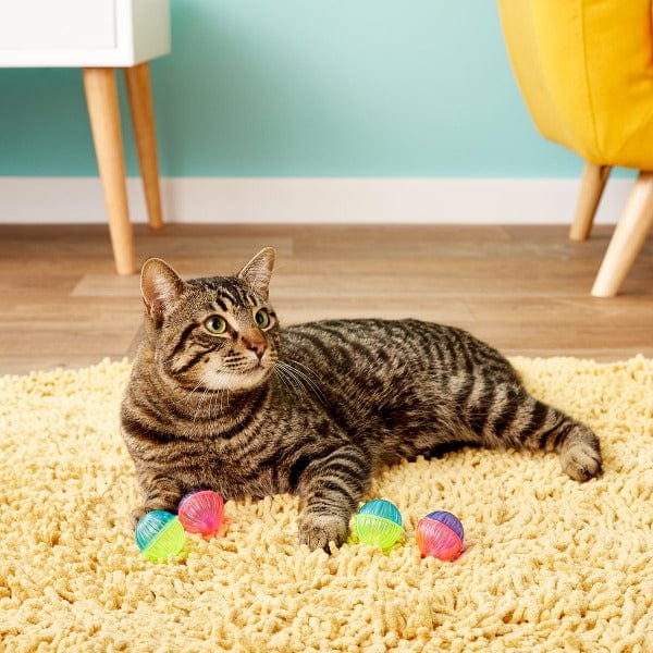 Colorful Shimmering Balls Cat Toy Set for Endless Feline Fun