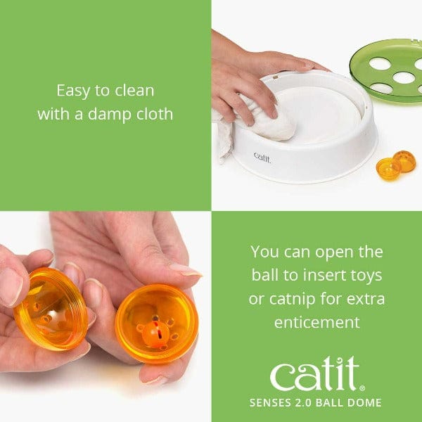 Catit Senses 2.0 Interactive Motion - Activated Ball Dome Cat Toy