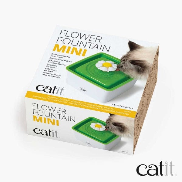 Catit Compact Mini Flower-Style Water Fountain for Cats