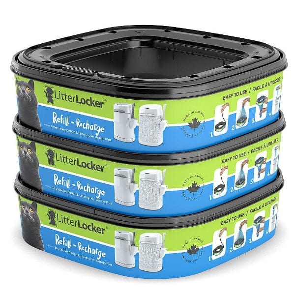 LitterLocker Design Plus Hygienic Cat Litter Refill Bags - 3 Pack